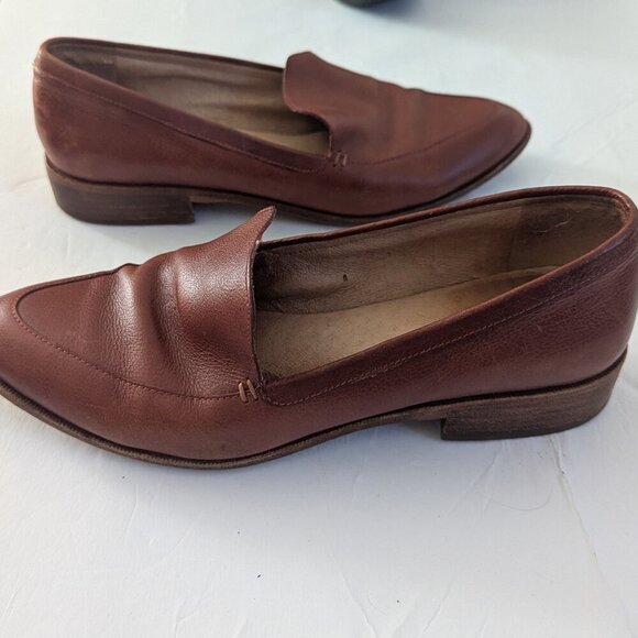 Madewell The Frances Loafer Brown Slip On Boat Shoe Preppy Academia Normcore - Picture 8 of 9